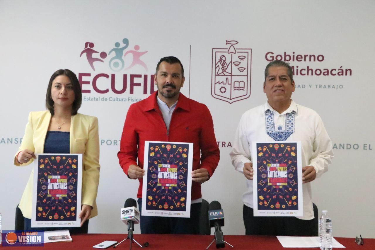 Michoacán albergará el XXIV Encuentro Nacional de Juegos y Deportes Autóctonos y Tradicionales