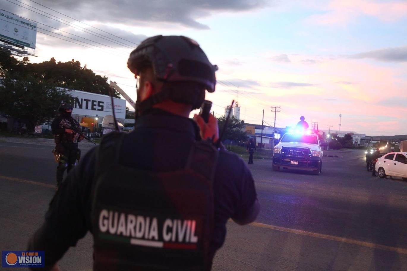 Refuerzan operativo en región Zamora tras robo de vehículo a diputado federal