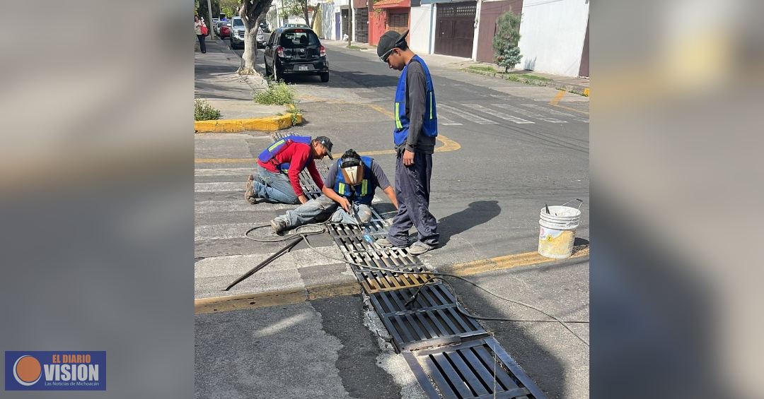 Ayuntamiento de Morelia reabre avenida Rotarismo, luego de reparar rejilla 