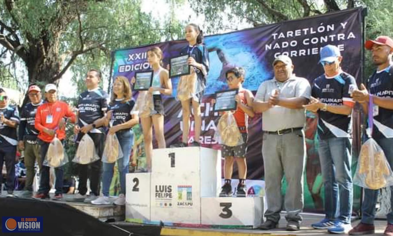 Éxito de la XXIII Edición del Triatlón y Nado Contra Corriente "Achati Uinapiti" en Zacapu