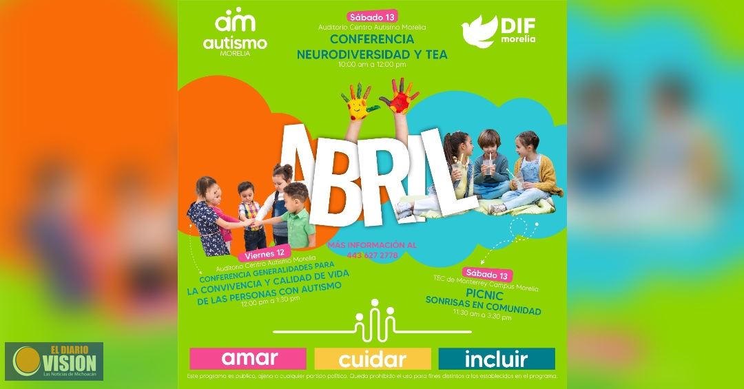 DIF Morelia invita a las actividades “Creando Comunidad - Morelia incluyente”