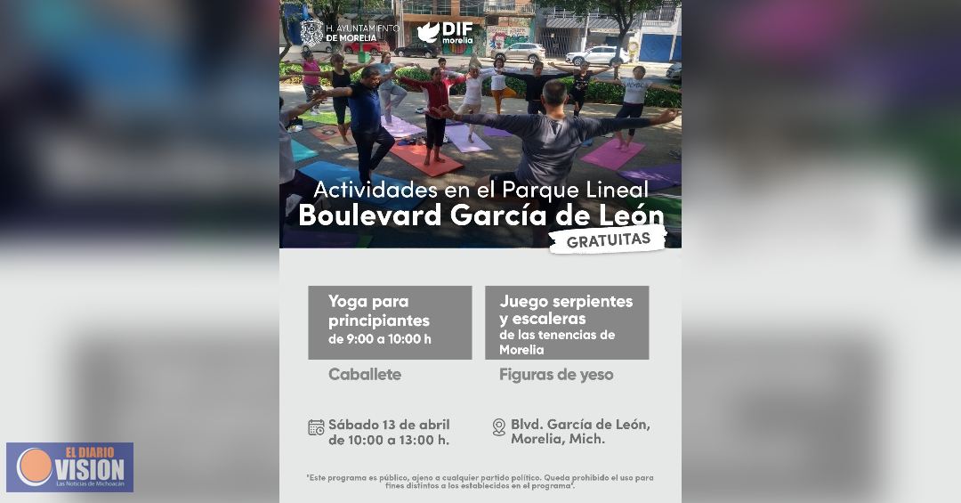 Gobierno de Morelia invita a disfrutar de actividades artísticas en el Boulevard García de León