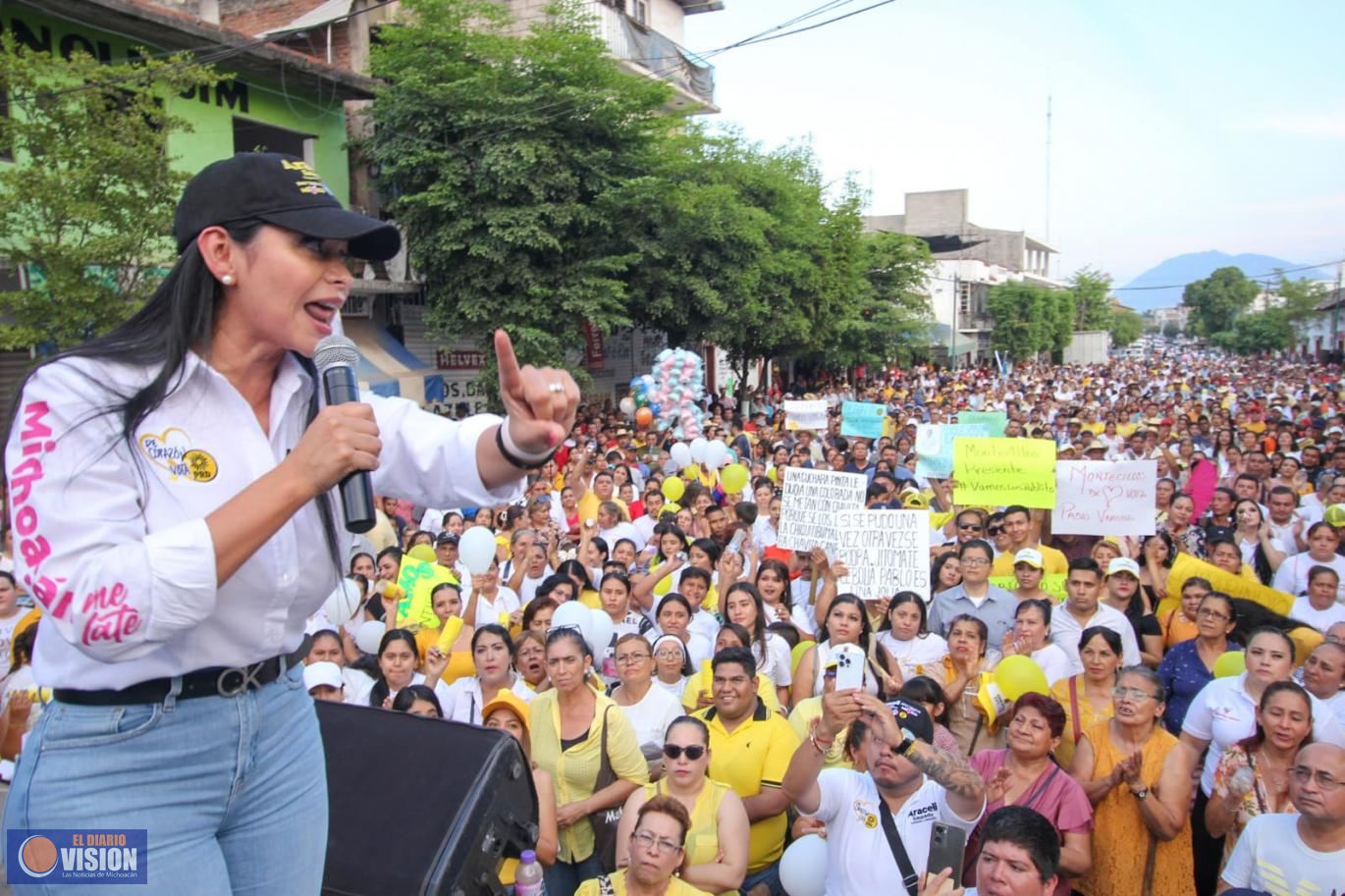 Huetamo va con Fuerza y Corazón por México: Araceli Saucedo
