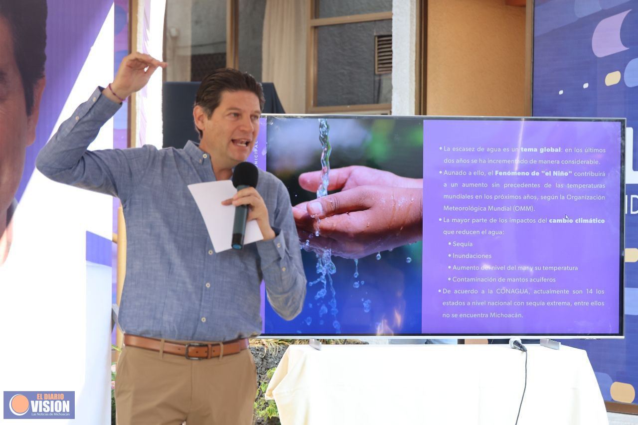 Presenta Alfonso estrategia para garantizar abasto de agua en Morelia por 2 décadas