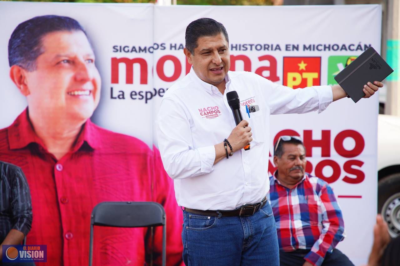 Nacho Campos sigue recibiendo el apoyo de los uruapenses 