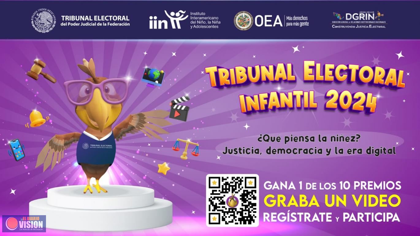 El TEPJF y el IIN-OEA convocan a la 7ª edición del Tribunal Electoral Infantil 2024