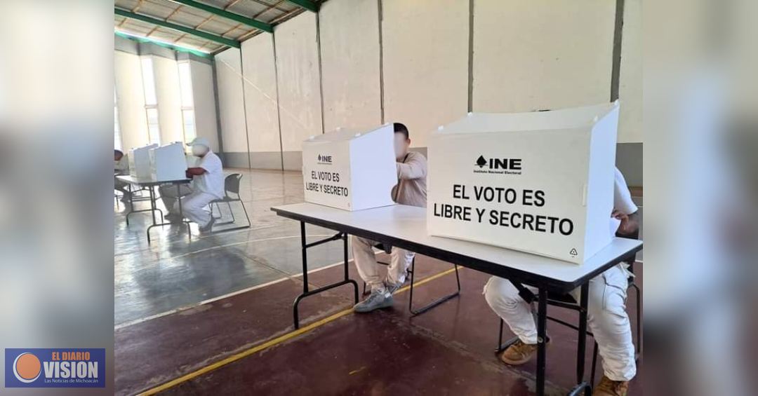 Se realiza con éxito votación en prisión preventiva en Uruapan 