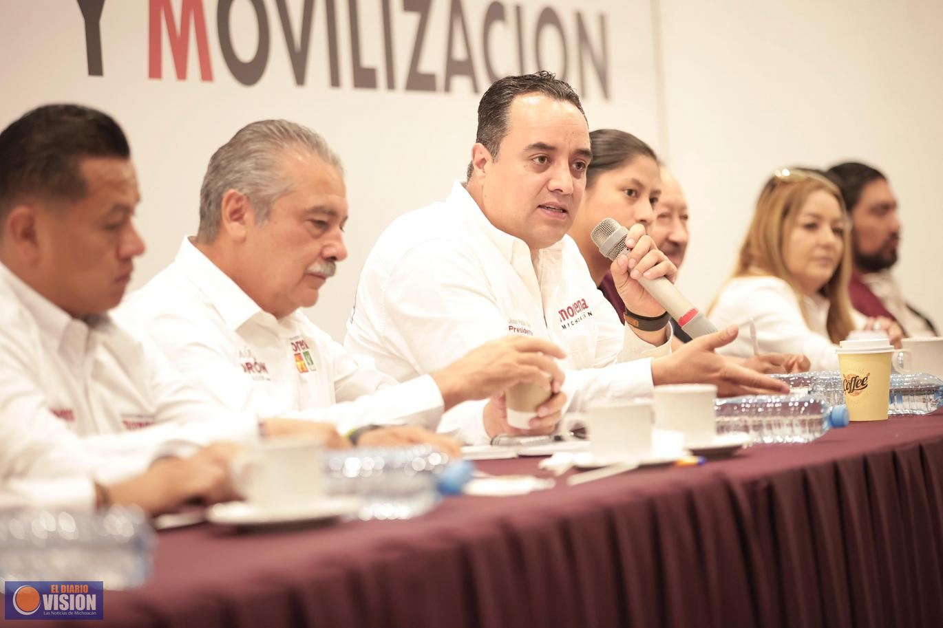 Morena Michoacán anuncia gira estatal para cerrar filas y lograr el triunfo el 02 de junio