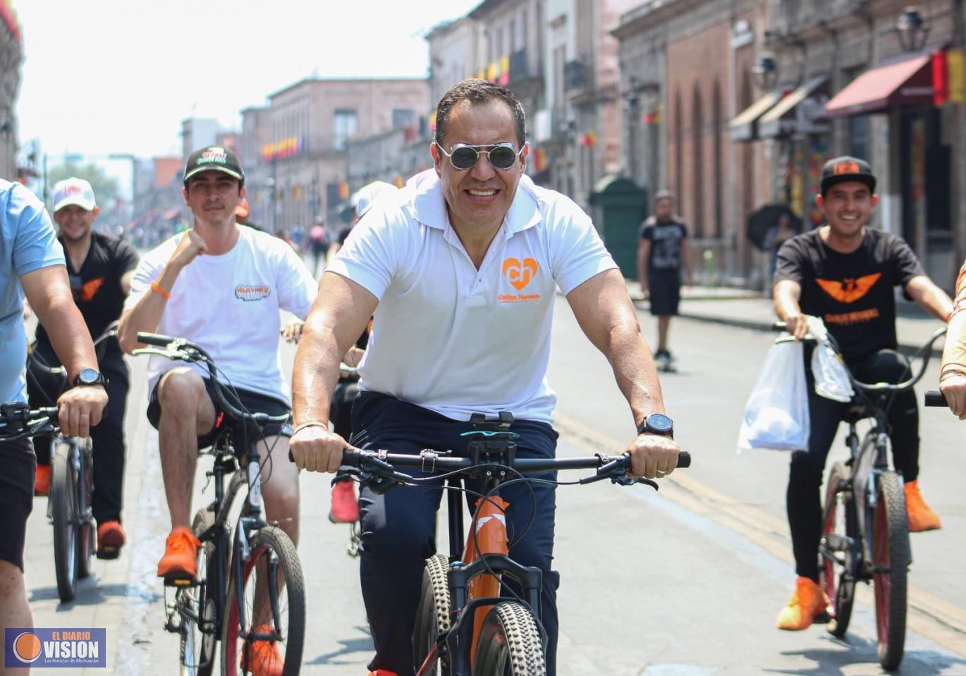 Carlos Herrera, comprometido con la movilidad, para mejorar la salud física y mental
