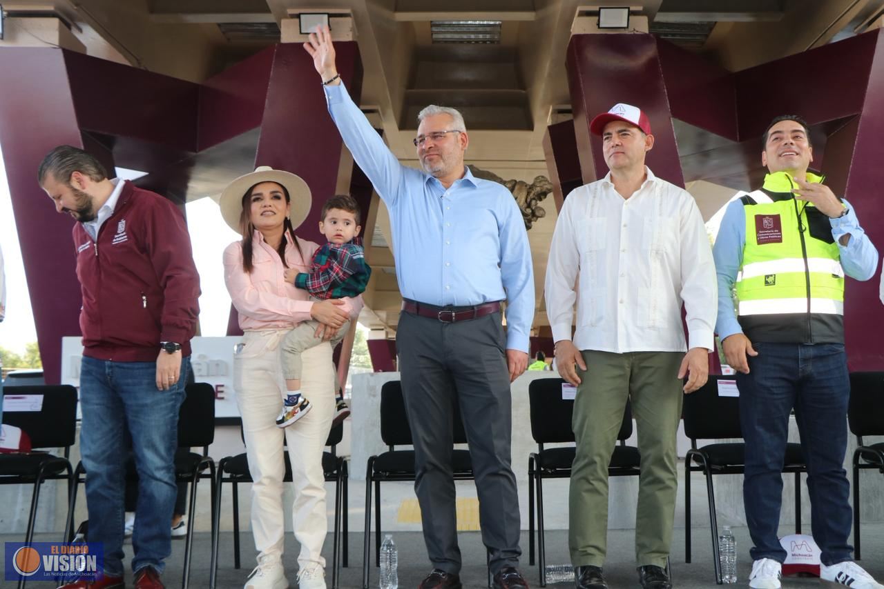 Reconoce Baltazar Gaona impacto del Paso Superior “Carlos Manzo” en el desarrollo de Uruapan