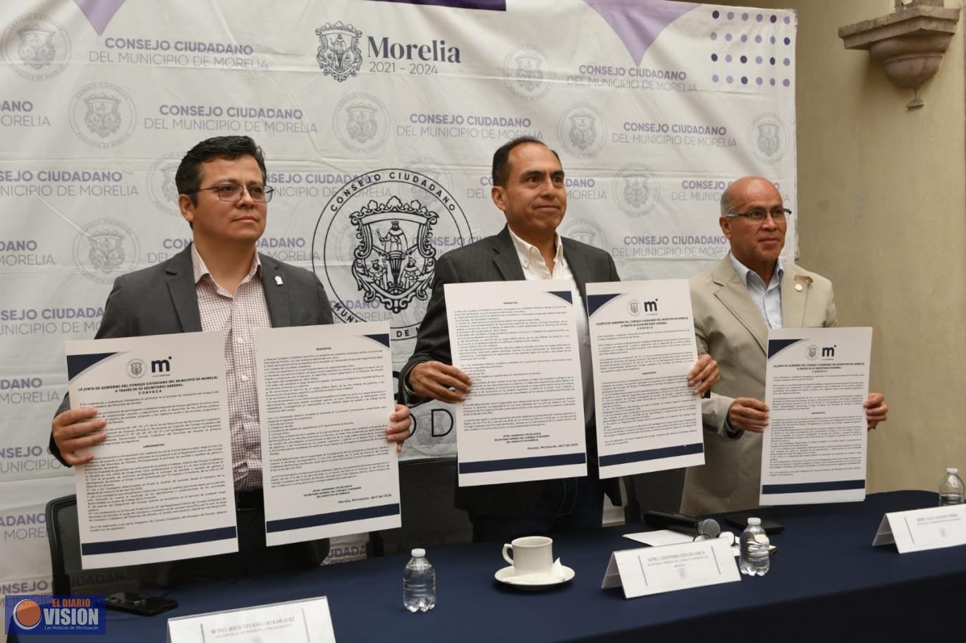 Consejo Ciudadano de Morelia invita a participar en Convocatoria de consejeros y consejeras