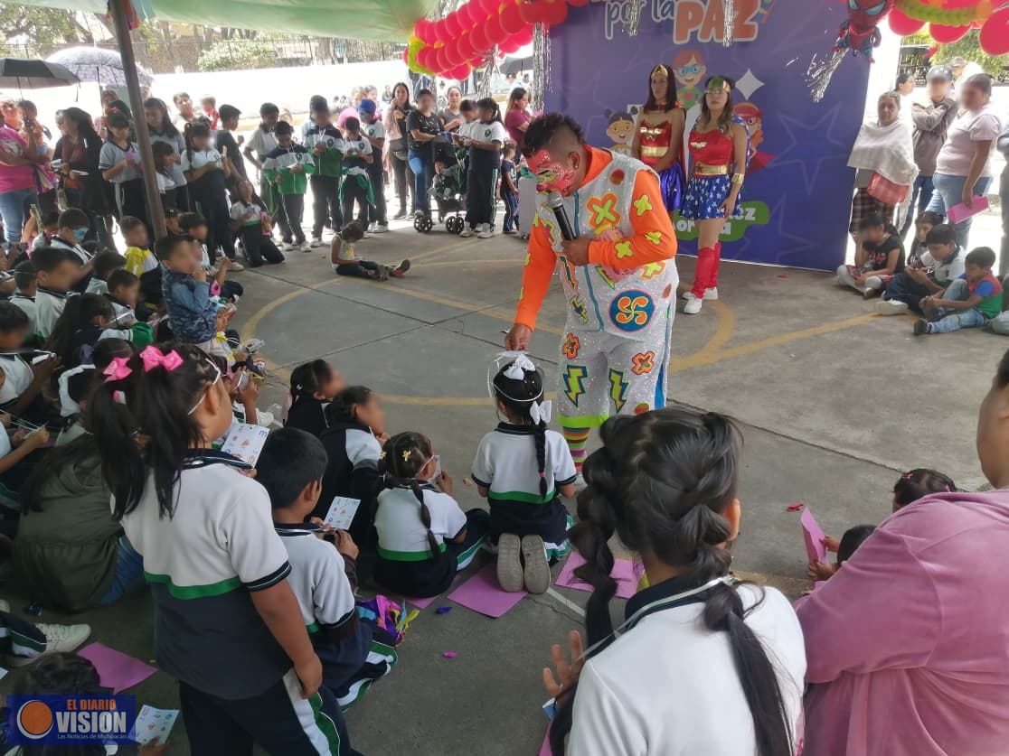 Celebra DIF Morelia a la niñez con alegría y valores en festivales “Héroes por la Paz”