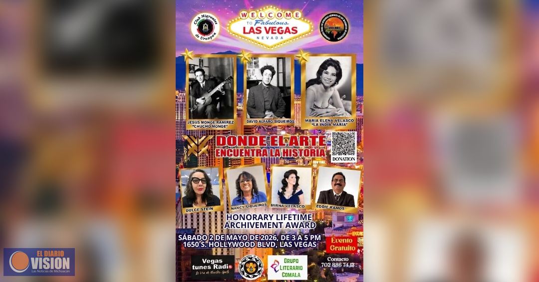Realizarán homenaje al Legado Cultural Mexicano en Las Vegas Nevada 