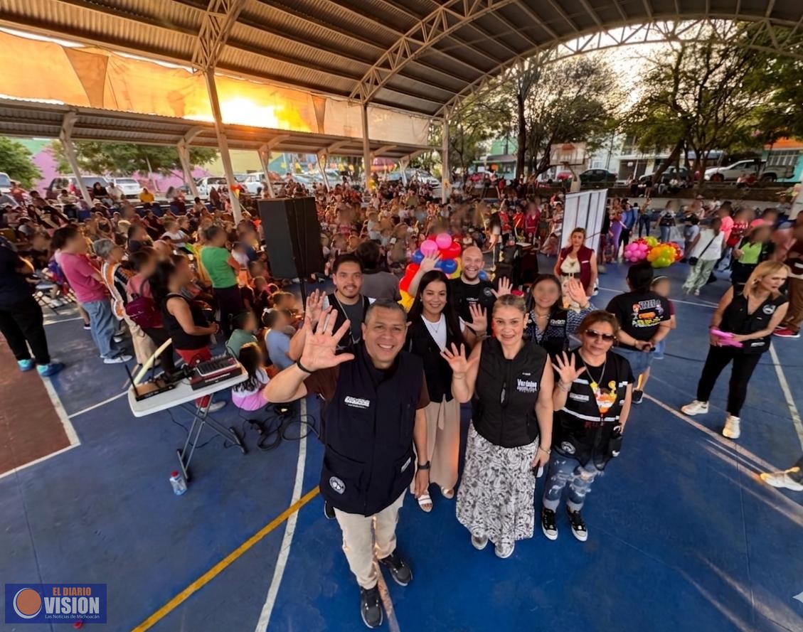 Miles de niñas y niños celebran su día junto a Juan Carlos Barragán en Morelia