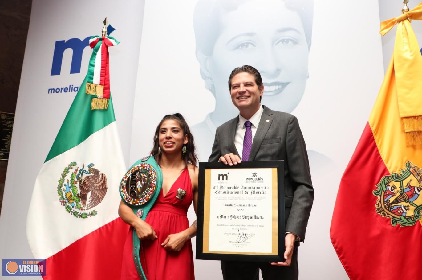 Presea Amalia Solórzano Bravo, reconocimiento a mujeres de todos los ámbitos de Morelia 