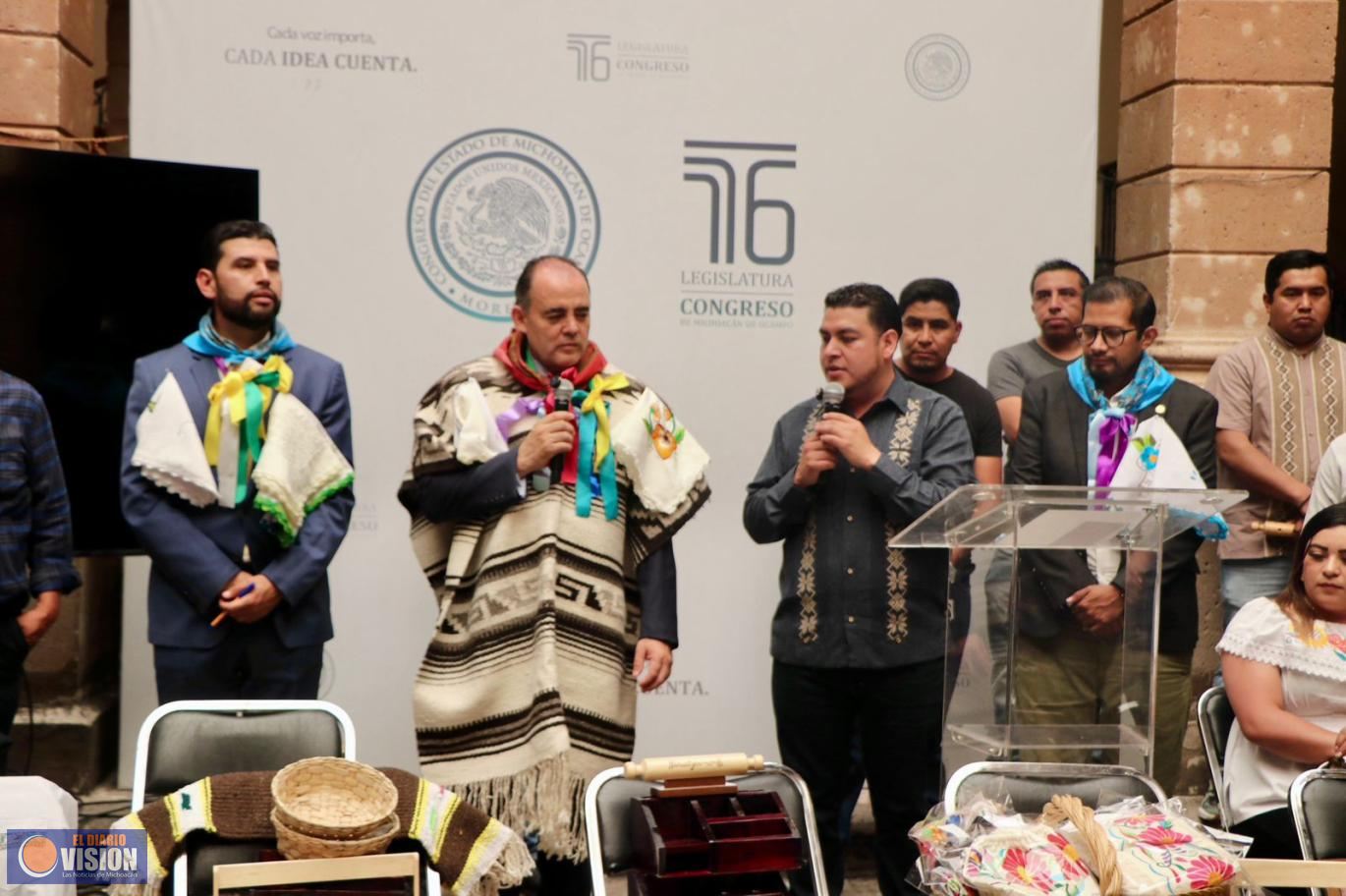 Nahuatzen invita desde el Congreso del Estado a vivir la tradicional Fiesta de Corpus Christi