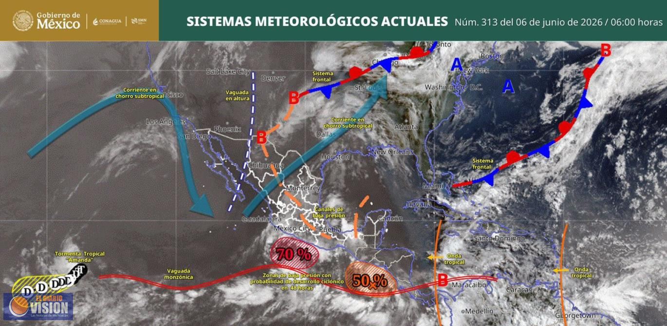 Prevé PC Estatal temporada de lluvias y ciclones 2026 más activa; pide tomar previsiones 