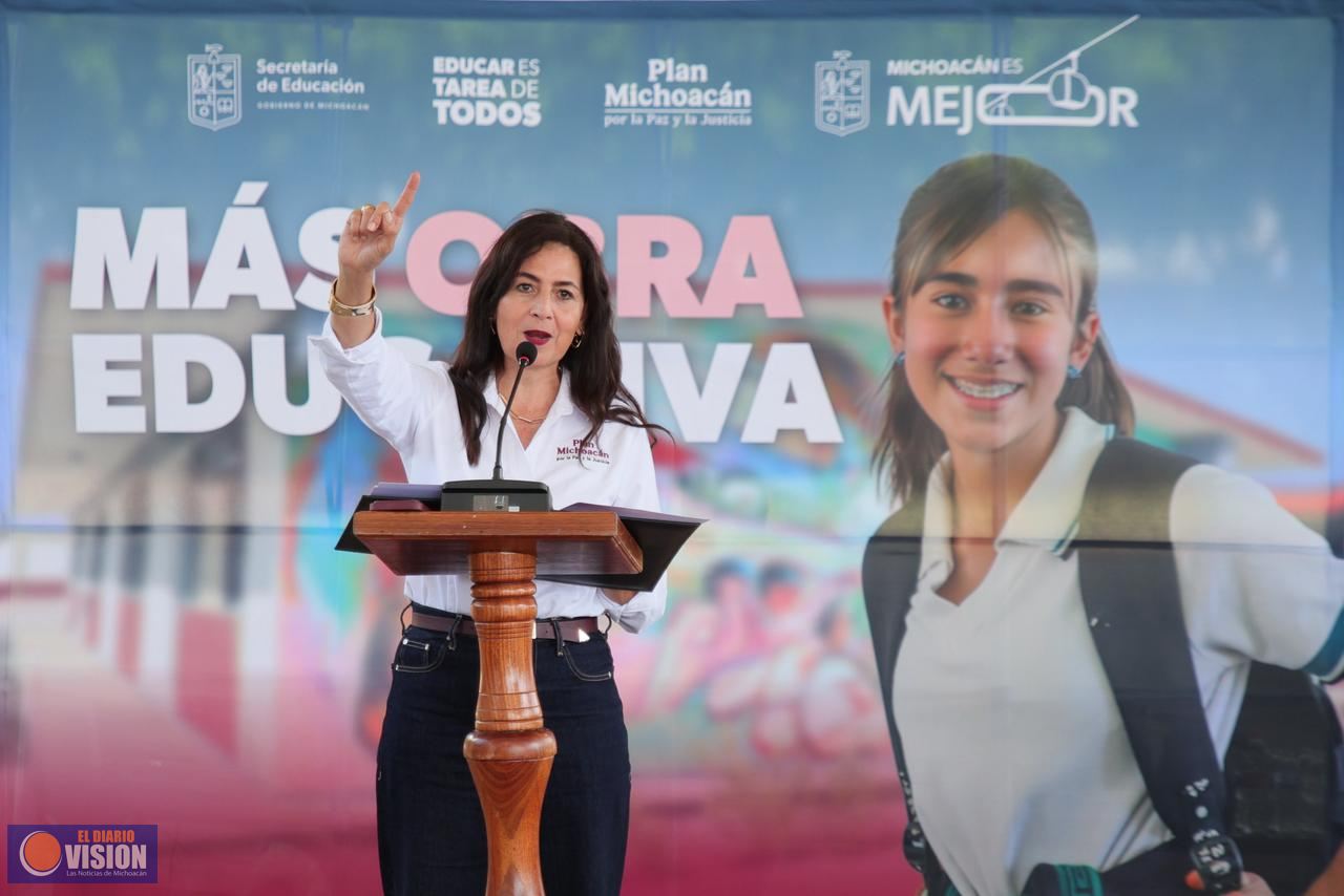 Más de 2 mil mdp mejoran escuelas en todo Michoacán: Gabriela Molina