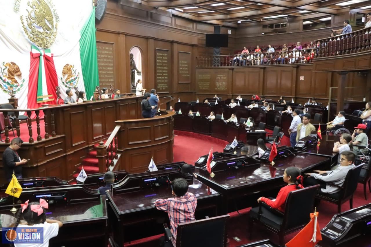 Congreso recibe a niñas y niños que participarán en el Parlamento Infantil Incluyente 2026
