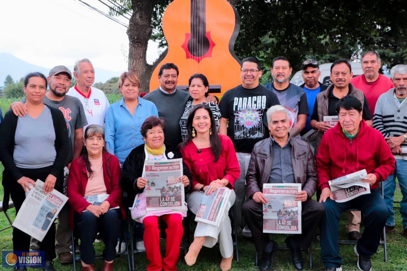 Proteger las guitarras de Paracho es defender la soberanía: Gaby Molina