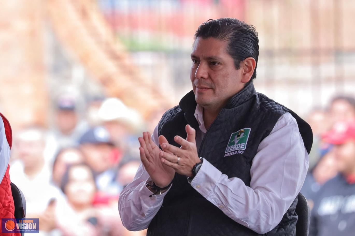 Visita de la presidenta a Michoacán, respalda su compromiso con pueblos purépechas: Ernesto Núñez 