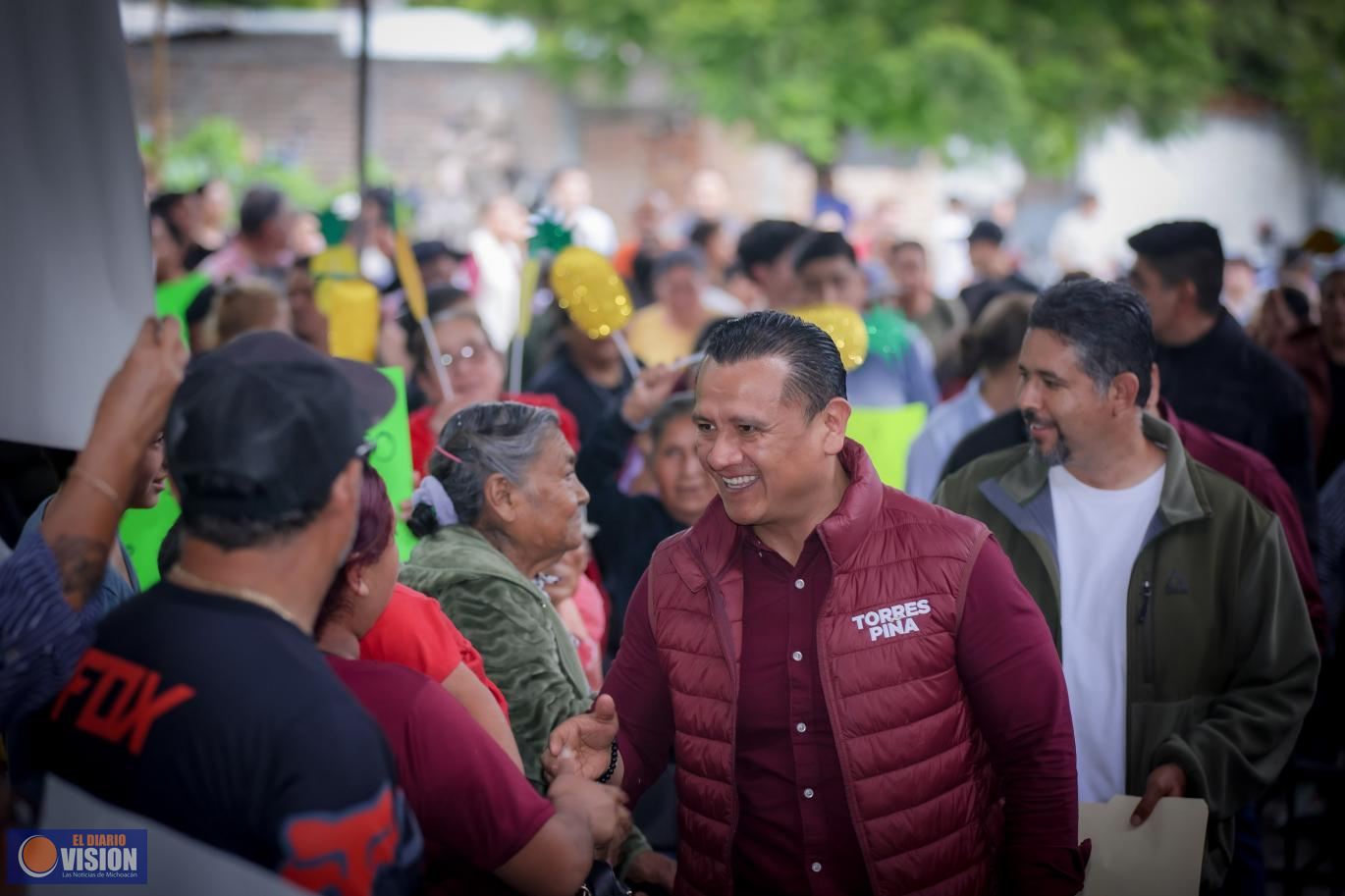 Torres Piña llama a Huandacareo a defender la soberanía y cerrar paso a política de privilegios