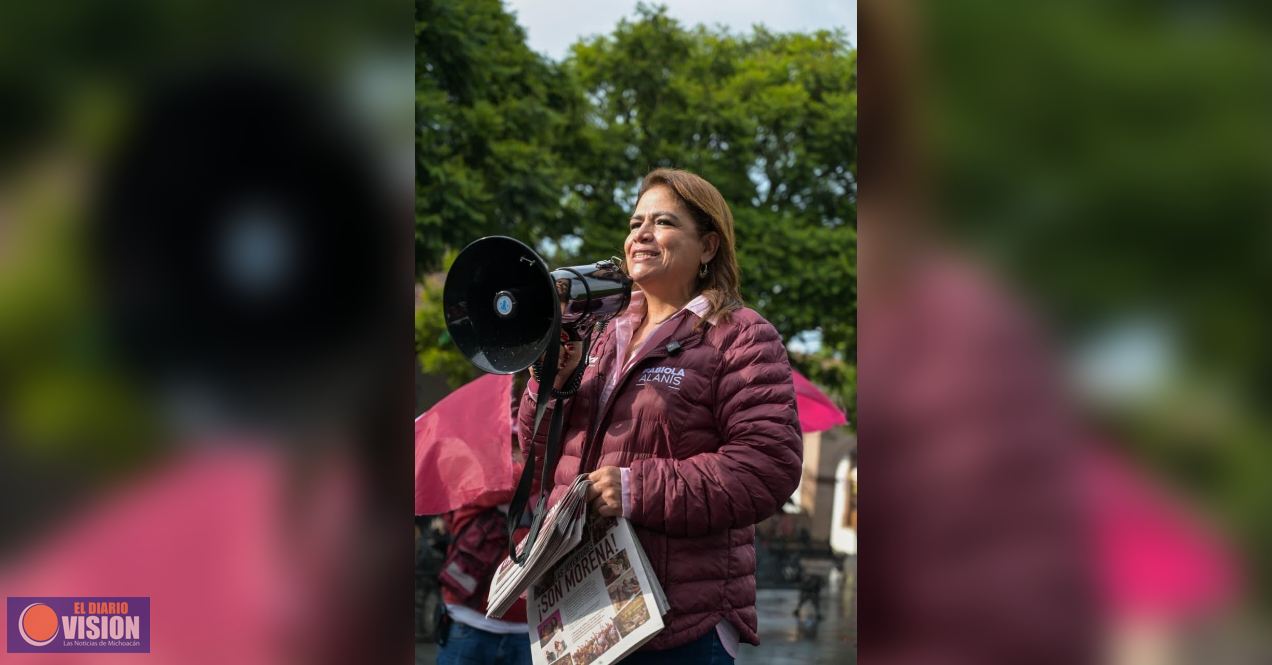 Intensifica Fabiola Alanís trabajo territorial en Uruapan y difunde beneficios de la 4T 