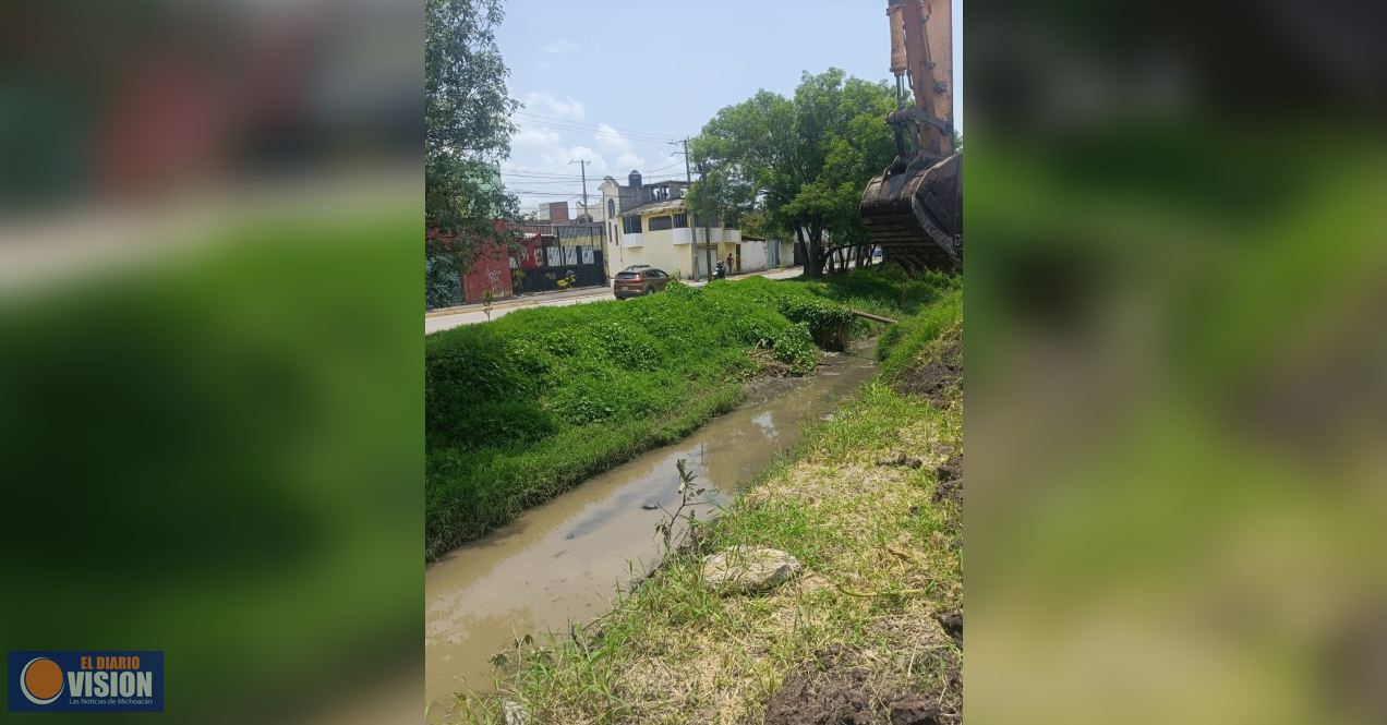 Ooapas mantiene monitoreo permanente de ríos y drenes, así como labores preventivas en Morelia
