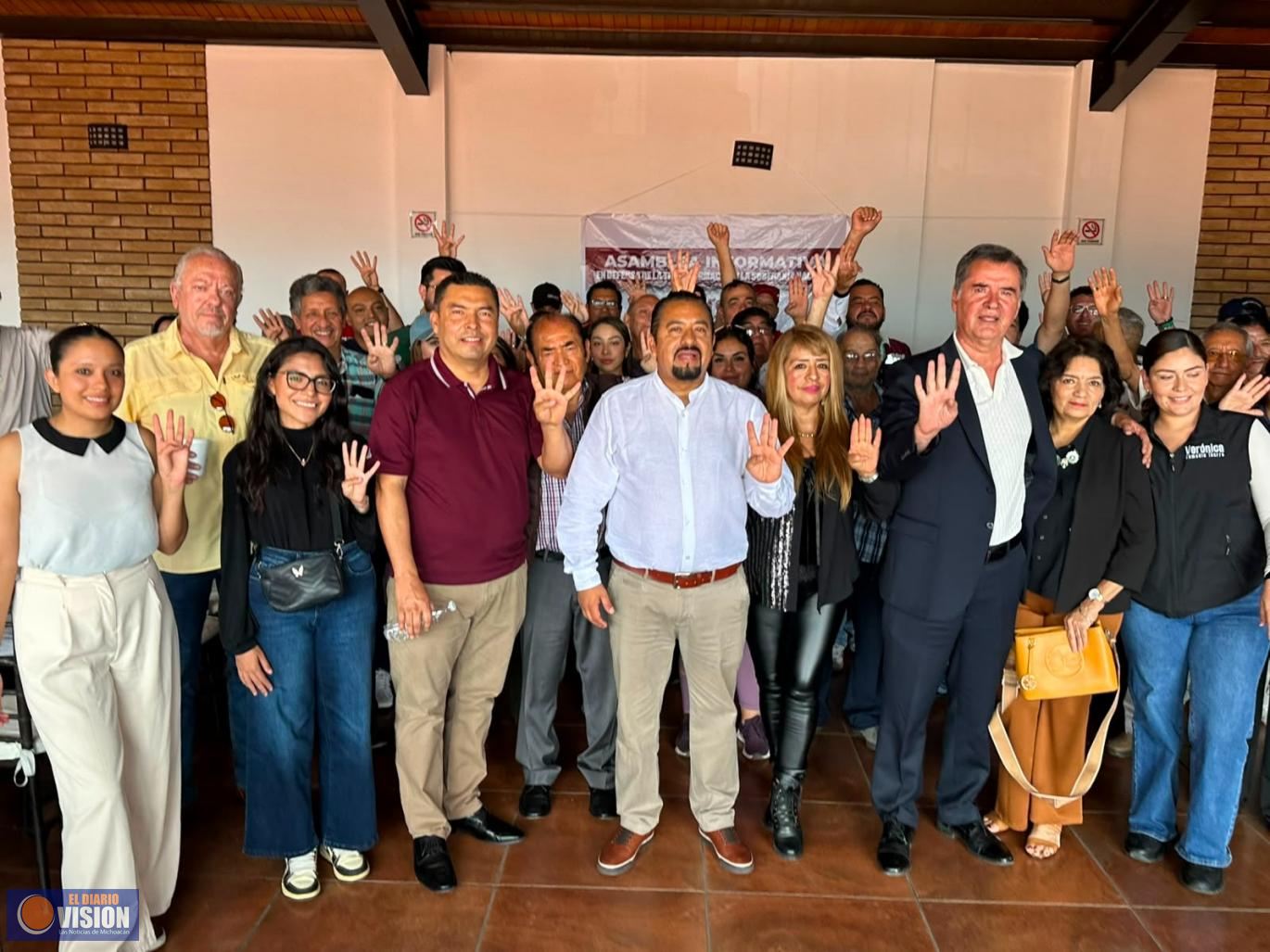 Equipo de Raúl Morón desplegó 250 asambleas territoriales en Michoacán: Olivio López Mújica 