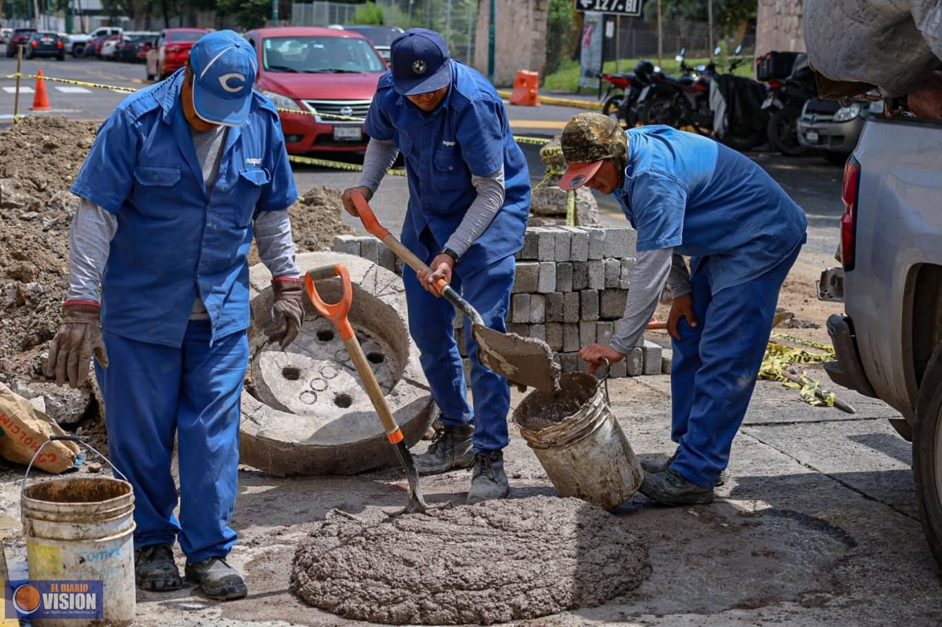 Ooapas restablece el funcionamiento del drenaje sanitario frente a la XXI Zona Militar