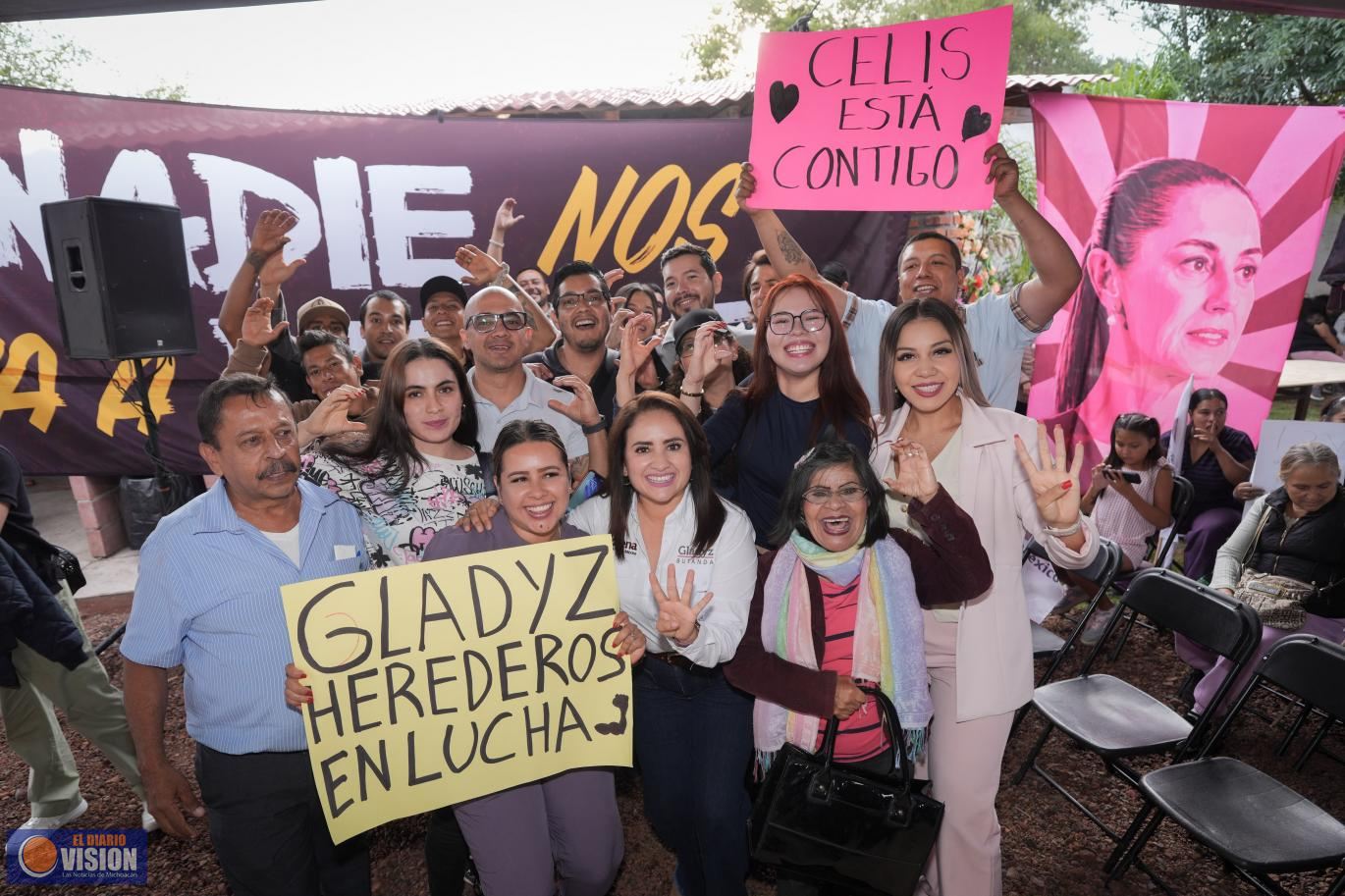 Gladyz Butanda abandera en Capula la lucha pacífica por la transformación