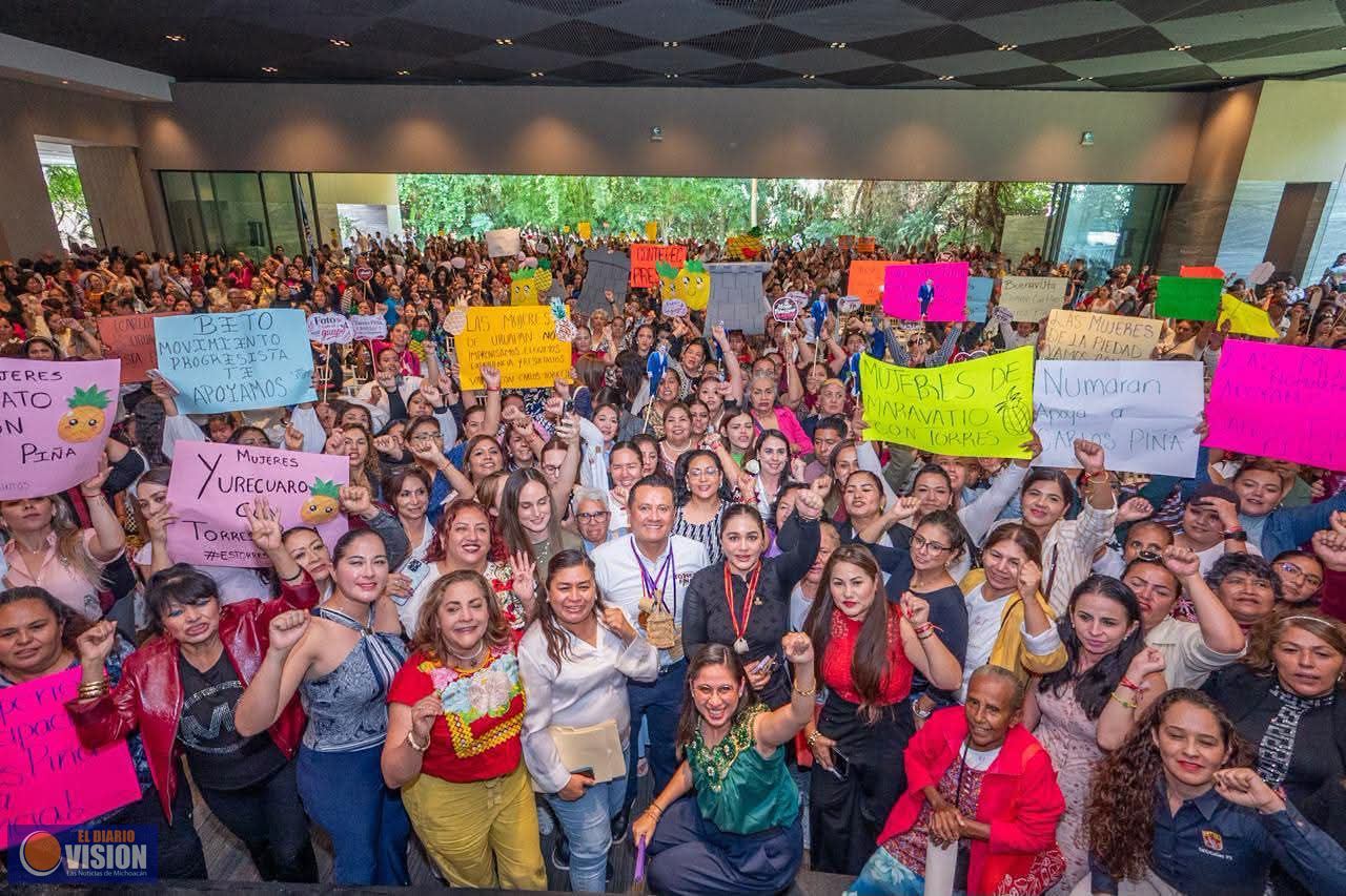 Más de 2 mil 500 mujeres cierran filas con Torres Piña