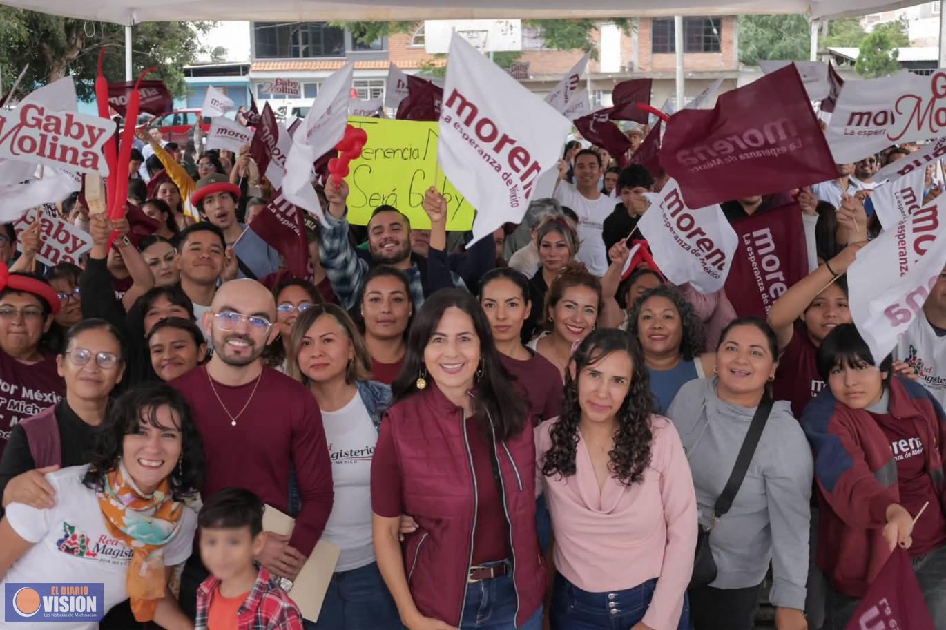 Fortalecemos la 4T con organización: Gaby Molina