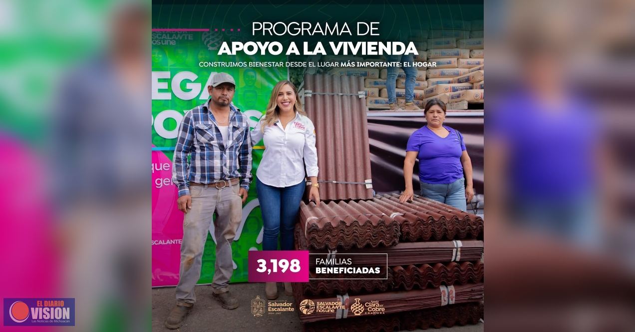 Dayana Pérez Mendoza fortalece el bienestar con apoyos de vivienda para 3 mil 198 familias