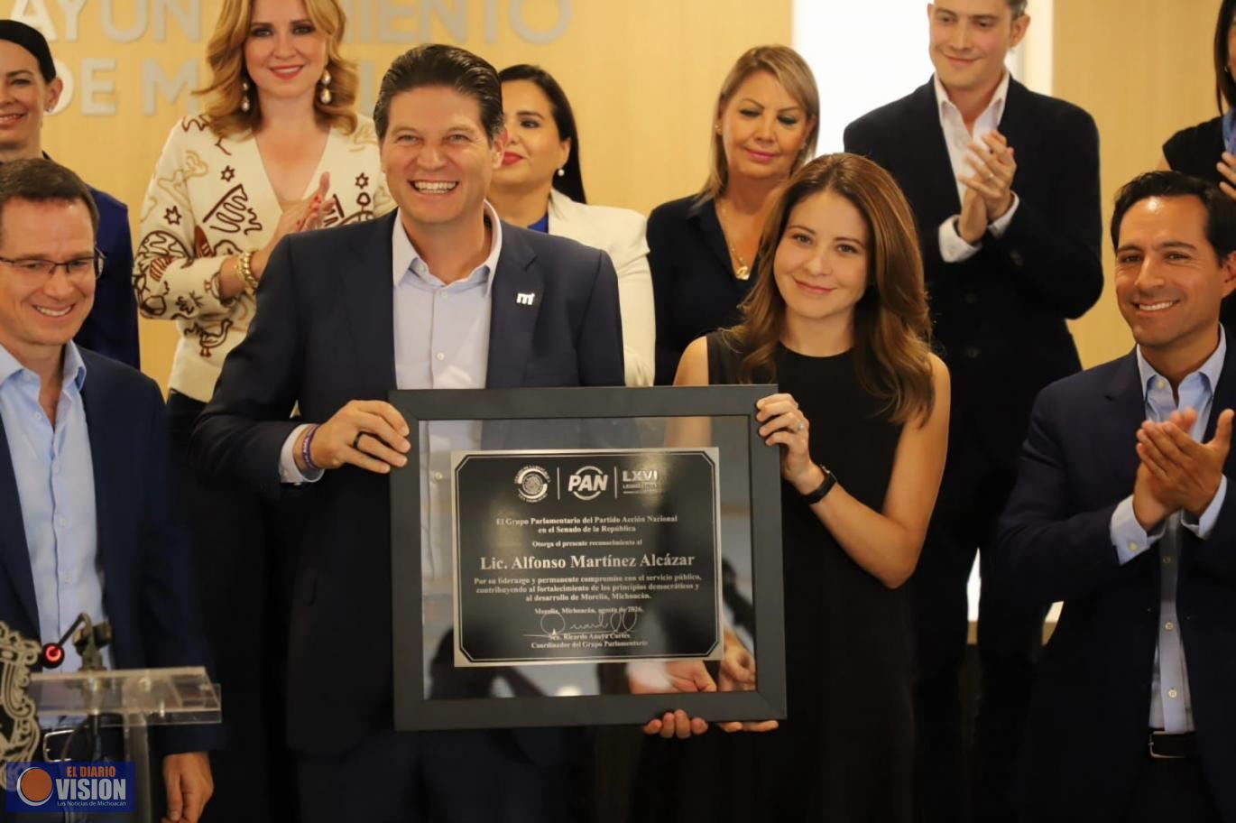 Grupo Parlamentario del PAN reconoce trabajo de Alfonso Martínez en Morelia