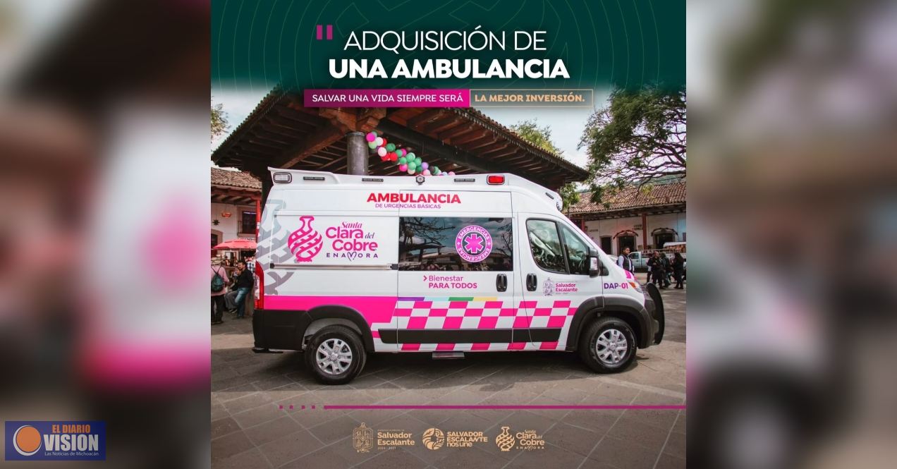 Dayana Pérez  fortalece la atención médica en Salvador Escalante con nueva ambulancia