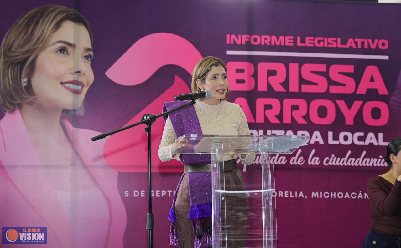 Rinde Brissa Arroyo Segundo Informe Legislativo