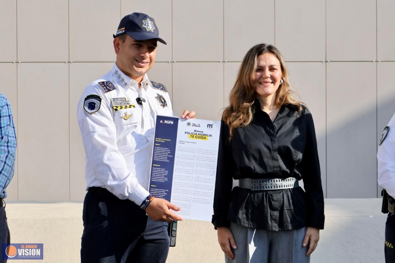 Gobierno de Alfonso Martínez presenta Himno Institucional de la Policía Morelia 