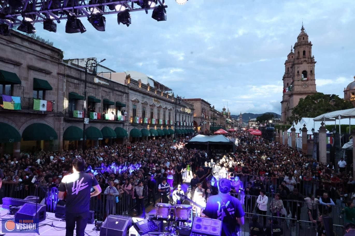 Arranca la Fiesta Moreliana con música y alegría en el Centro Histórico
