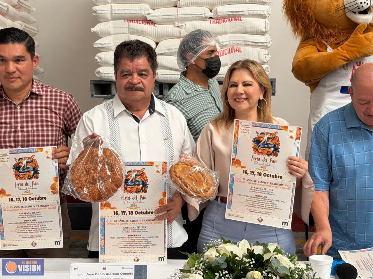 Morelia celebra 25 años de tradición con la XXV Feria del Pan