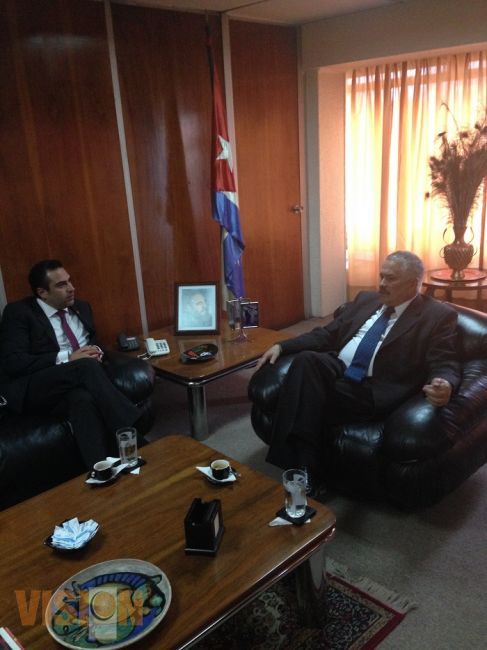 Excelente relación del embajador de Cuba en México con el diputado Marco Trejo