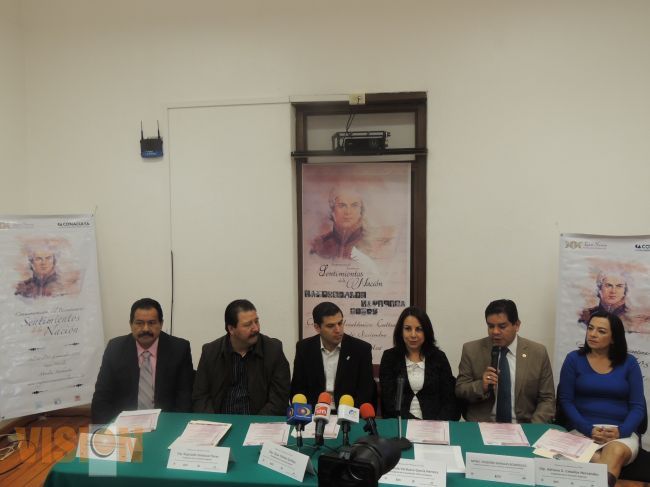 Anuncian el Congreso Nacional Sentimientos de la Nación. 