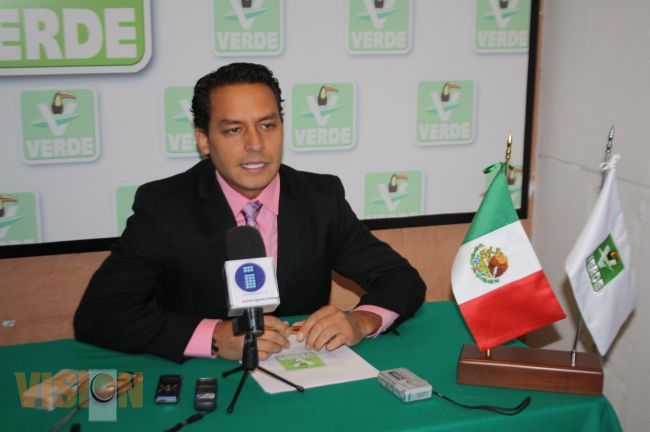 El PVEM apoya al cien por ciento la estrategia de seguridad en Michoacán