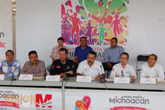 Anuncian actividades deportivas en el marco de la Expo Feria Michoacán 2014.