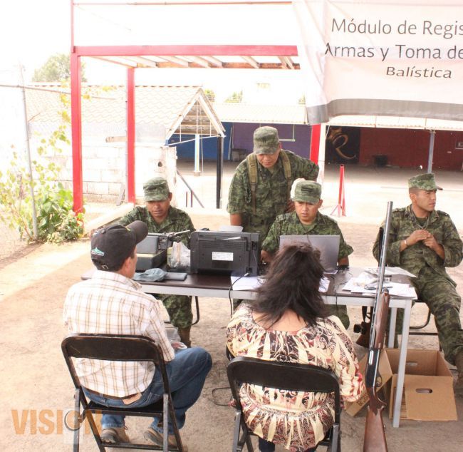En septiembre la SEDENA registrará armas de fuego en Uruapan