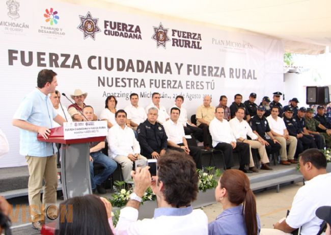 Apatzingán cuenta hoy con nuevo modelo de policía, Fuerza Ciudadana