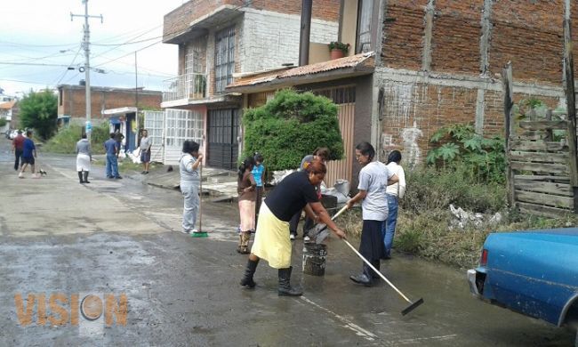 Ayuntamiento de Morelia atendió contingencia por lluvia