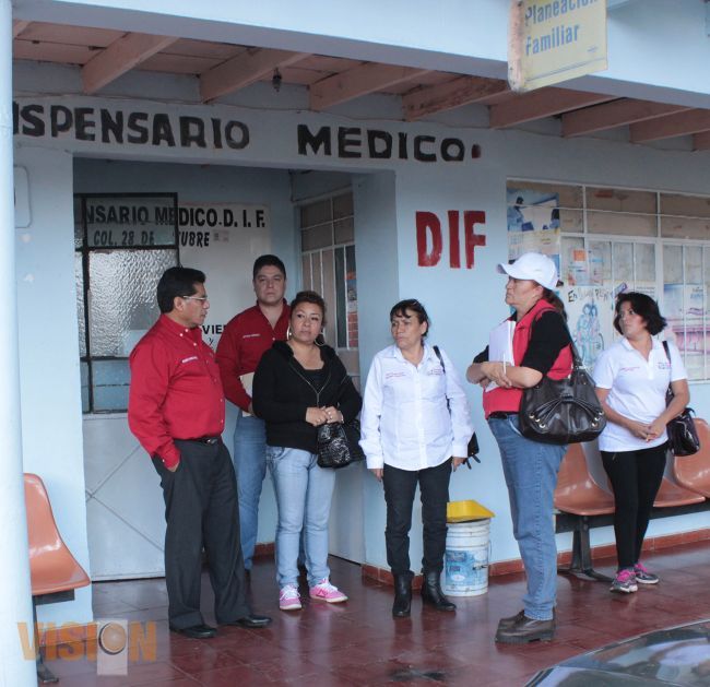 Regidores de obras públicas y asistencia social realizan recorrido en dispensarios médicos 