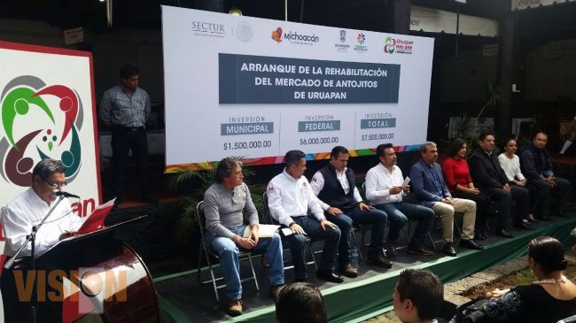 Inicia Rehabilitación del Mercado de Antojitos de Uruapan.