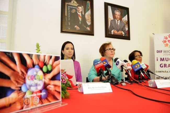 DIF Michoacán anuncia la campaña estatal “El Color de los Valores”.